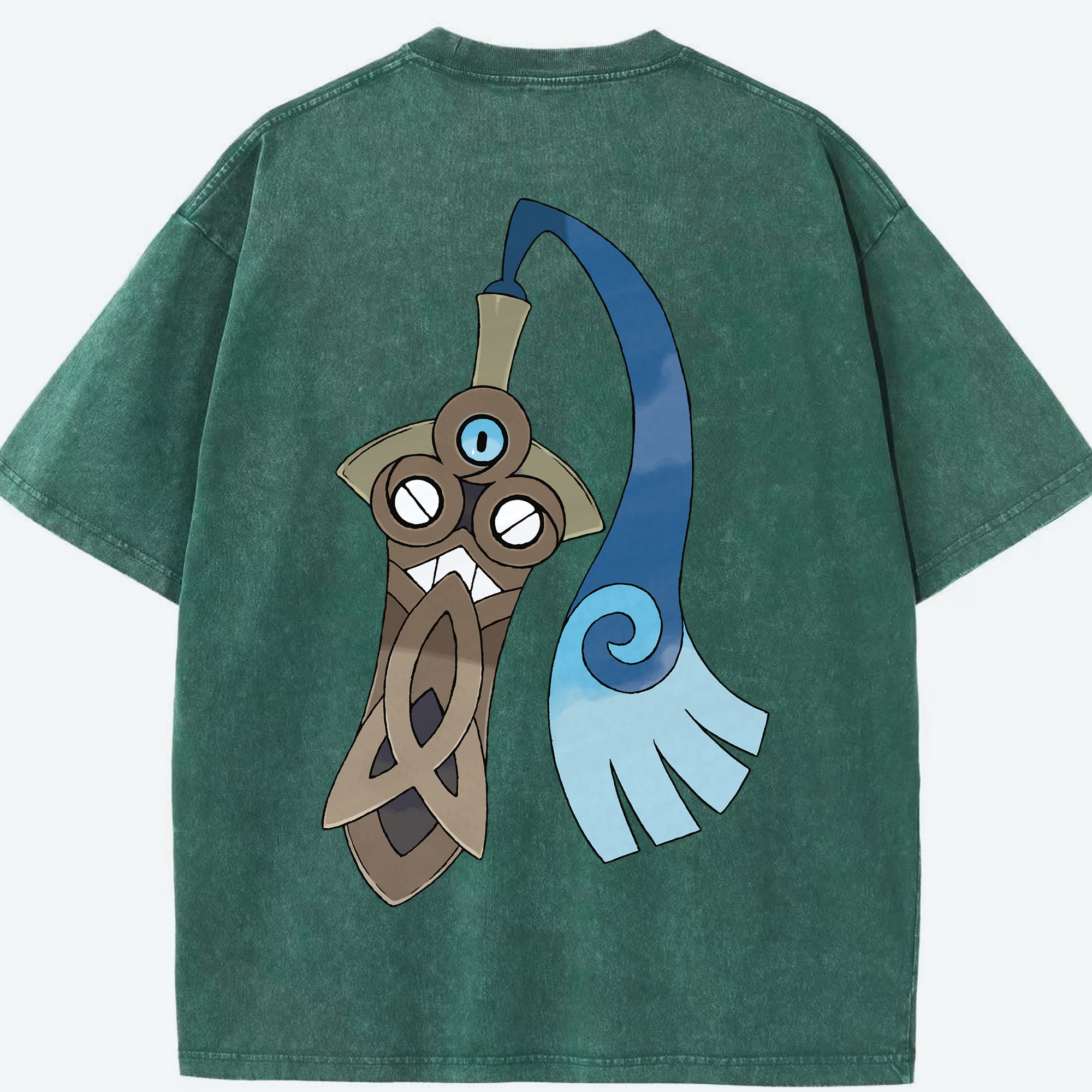 （画像用） ポケットモンスター Pokémon 綿100% ヴィンテージ風 半袖Tシャツ（背面プリント）